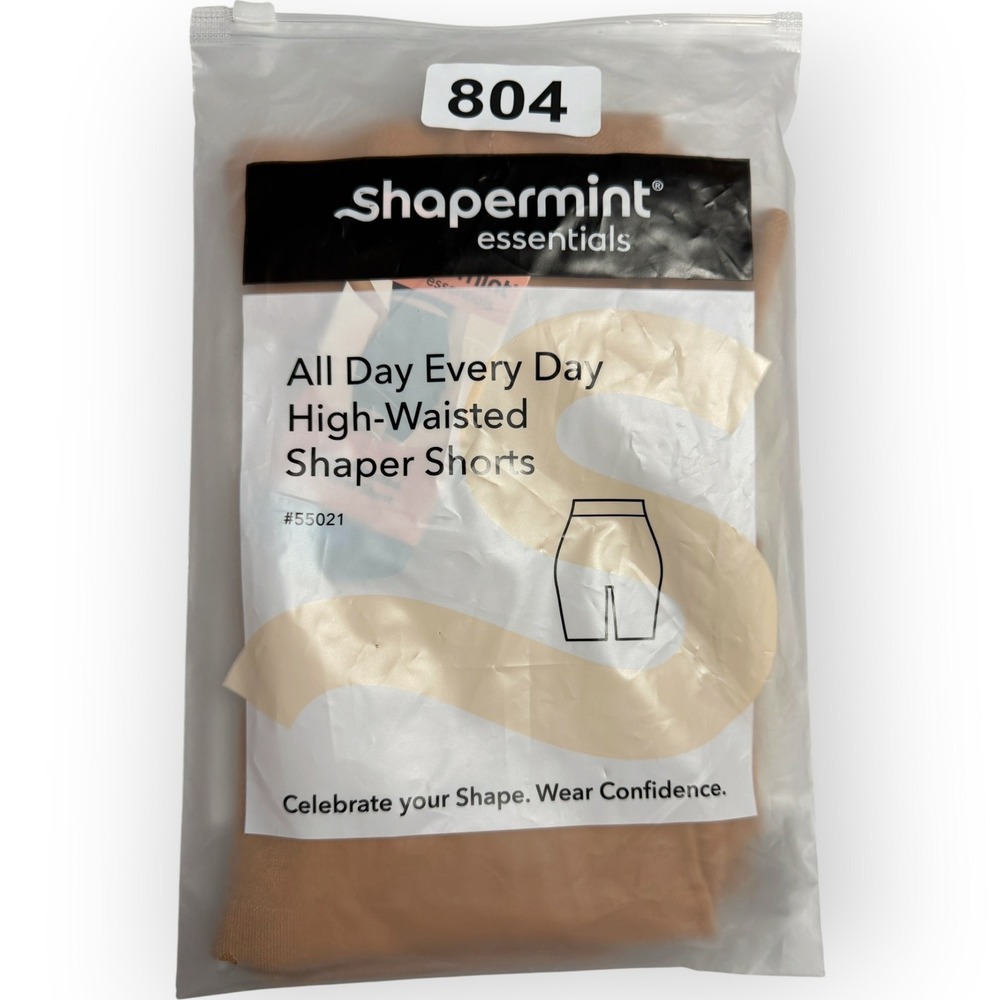Shapermint Essentials High Waisted Shaper Shorts Nude XL 2XL 55021 All Day